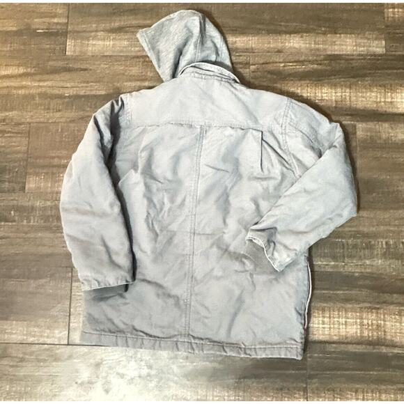 Dickies Work Coat Mens Medium Gray Hoodie Lined Work Jacket RN20697 - Picture 4 of 4